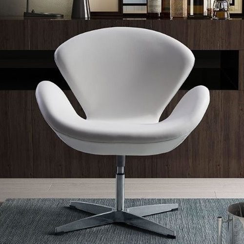 Zuo Pori Faux Leather Armchair in White