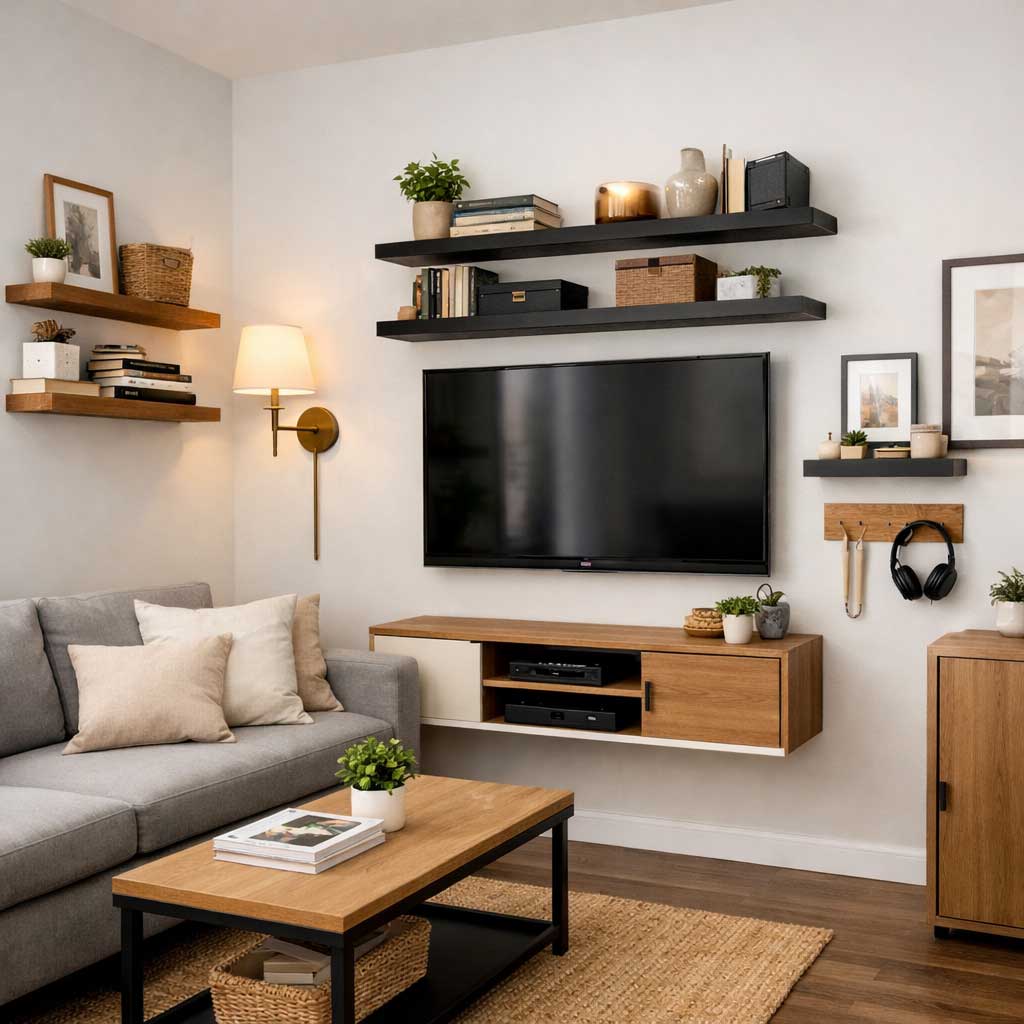 Image showcasing This maximalist one-bedroom cottage is full of small space ideas to steal